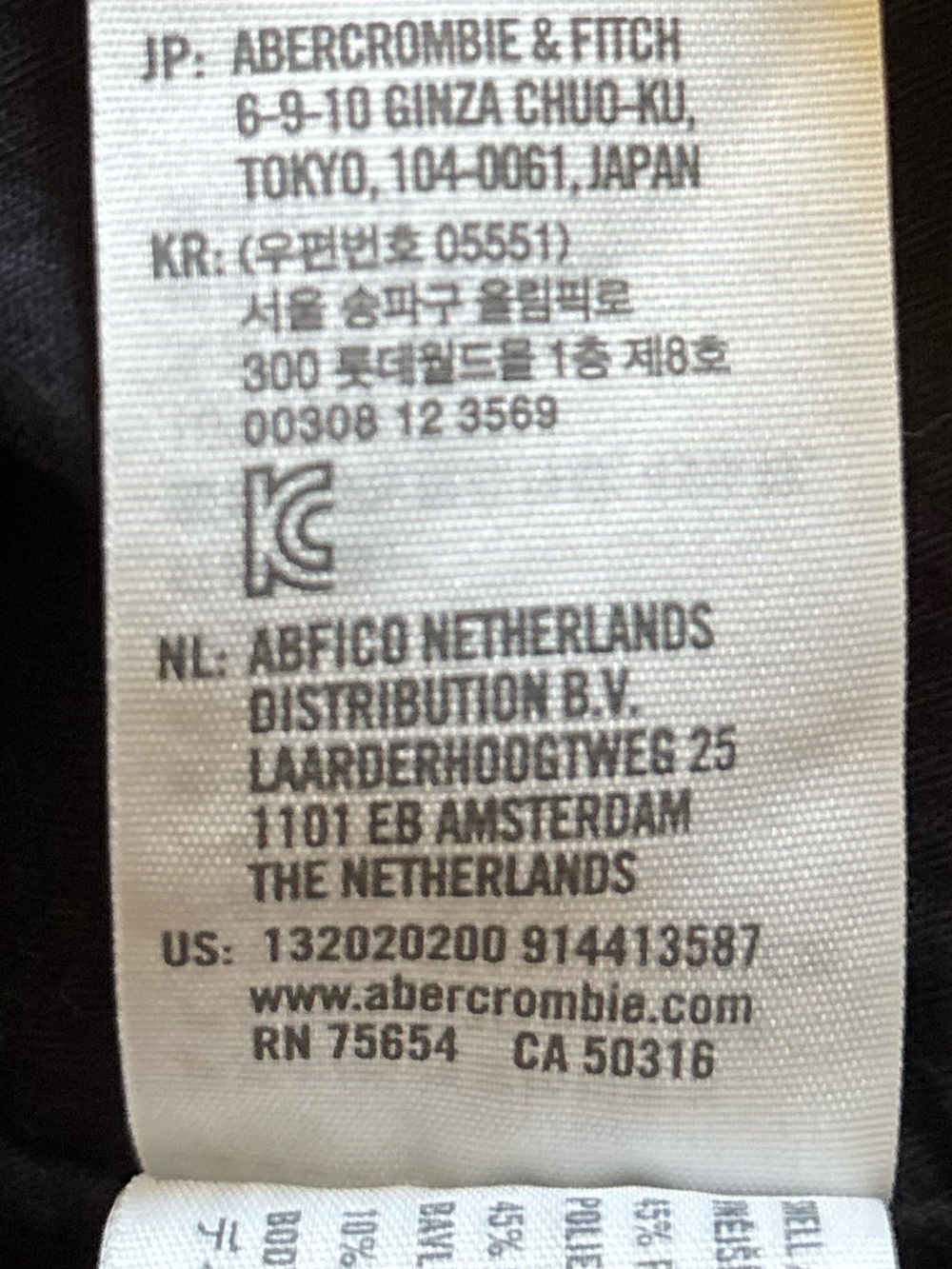 Men’s Abercrombie & Fitch Coat Size Small Black - Picture 13 of 14